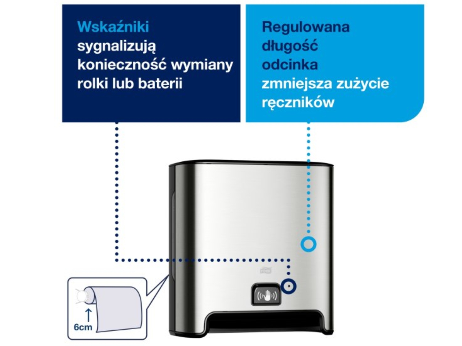 Dozownik H1 Tork Matic 460001 Sensor Nierdzewny